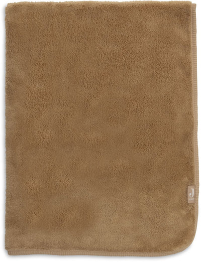 Jollein couverture bébé berceau 75x100cm jersey sherpa basique noisette