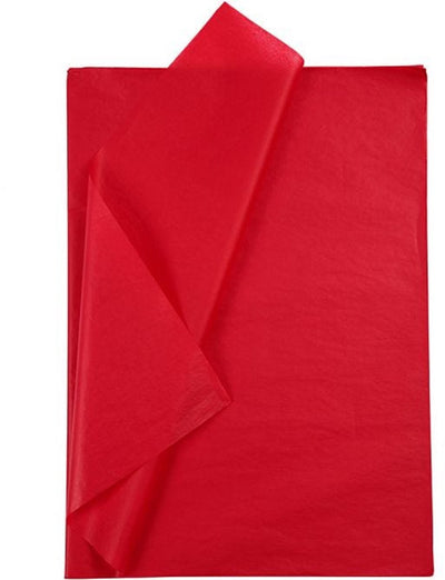 Papier de soie Creativ company, feuille 50x70 cm, 17 gr, rouge, 25 feuilles 1 boîte