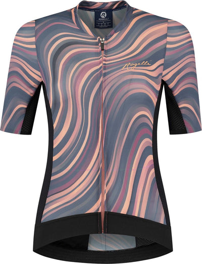 Rogelli lynn fietsshirt - korte mouwen - dames - koraal, gris - maat m