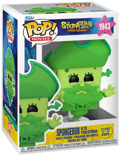 Funko Bob l'éponge Schwammkopf le film Bob l'éponge - Bob l'éponge en Hollandais volant (lueur dans le noir) figurine en vinyle 1943 pop unisexe ! - neutre - standard
