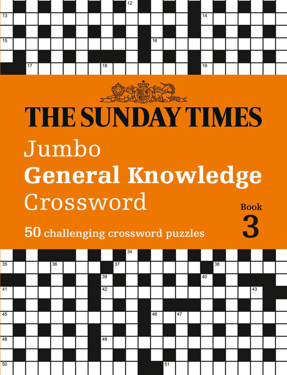 Le dimanche times st jumbo général xword 3 pb
