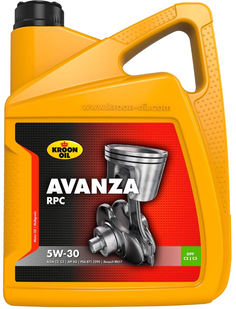 Kroon-oil - avanza rpc - huile moteur synthétique 5w-30 - 5 litres - transparente