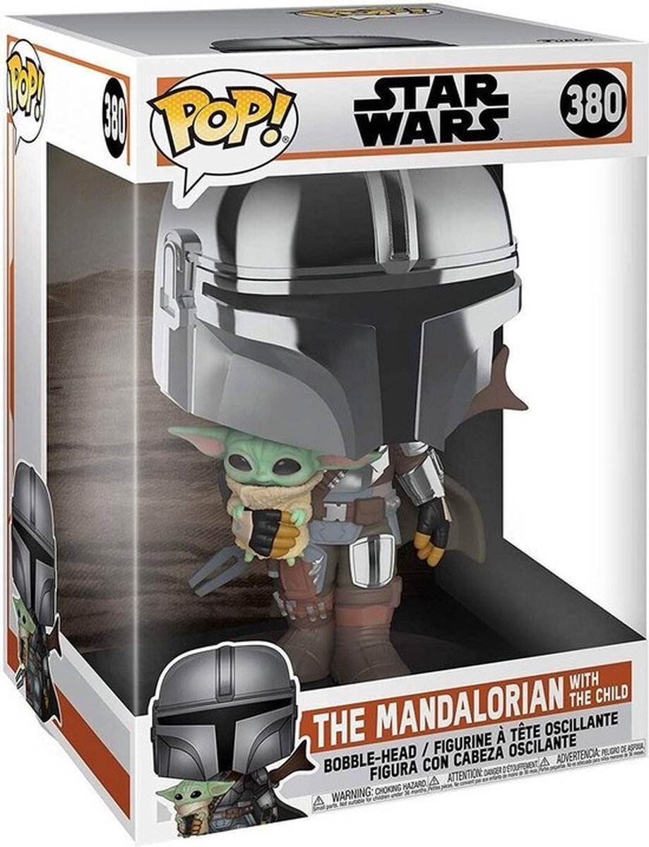 Funko pop star wars : Mandalorien géant avec l'enfant pop #380