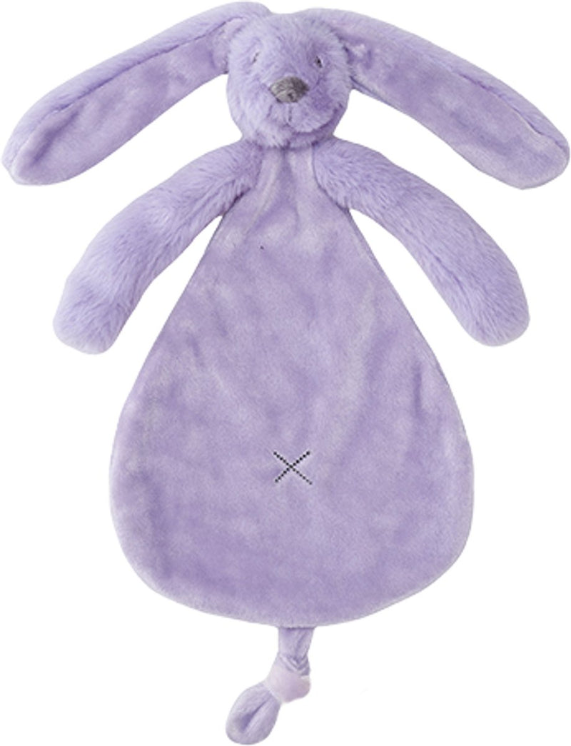 Happy horse doudou richie lapin recyclé 25 cm - lilas - cadeau bébé