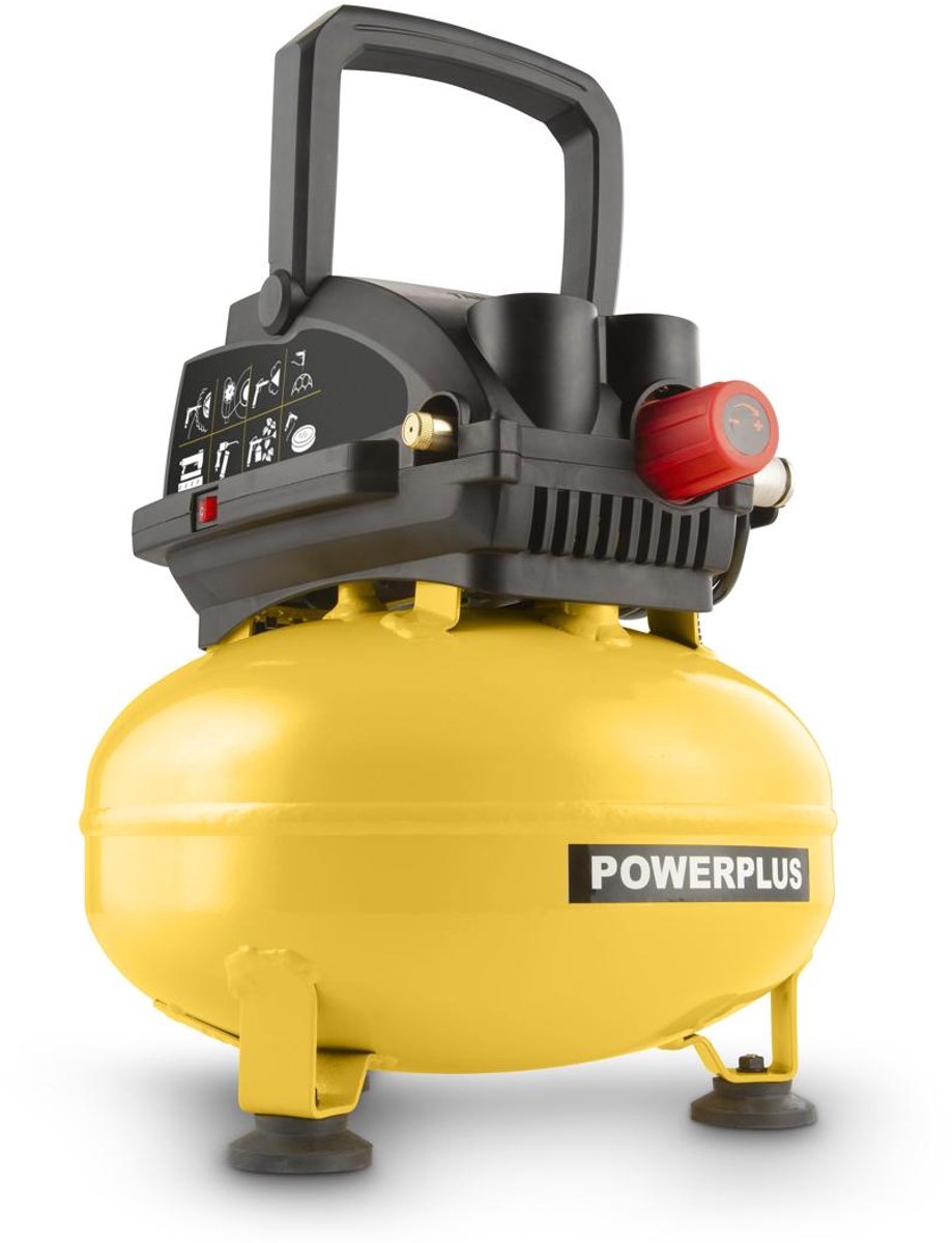 Compresseur Powerplus powx17245 - compresseur sans huile - modèle pancake -750w -11l