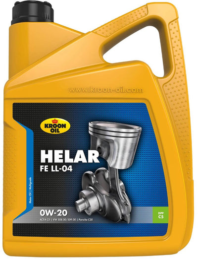 Huile de couronne Kroon-oil - helar fe ll-04 - huile moteur synthétique 04 0w-20 - 5 litres - transparente