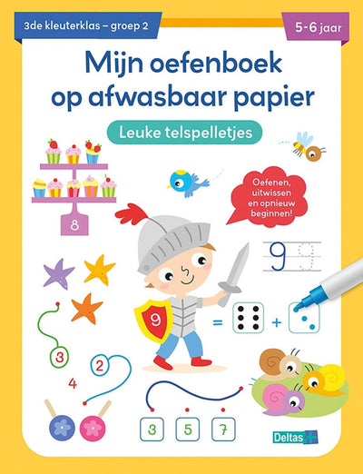 Deltas Exercice livre lavable Paper Fun Counting Games (5-6 ans)