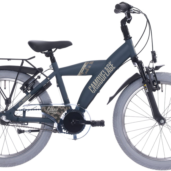 Bikefun - Bikefun Kinderfiets 20" Camouflage met Nexus 3 mat donkergroen