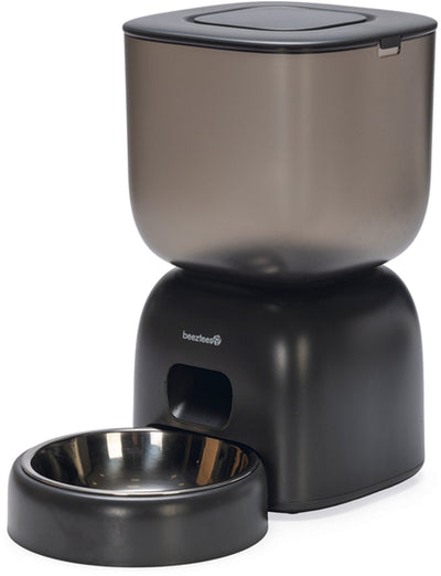 Beeztees Chris bol de nourriture automatique pour chat - intelligent - avec application - mangeoire automatique pour chat - anthracite - 3 litres