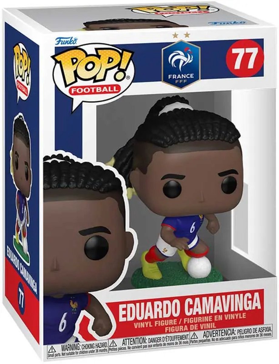 Funko efl pop! figurine en vinyle football france- eduardo camavinga 9 cm pop! chiffre