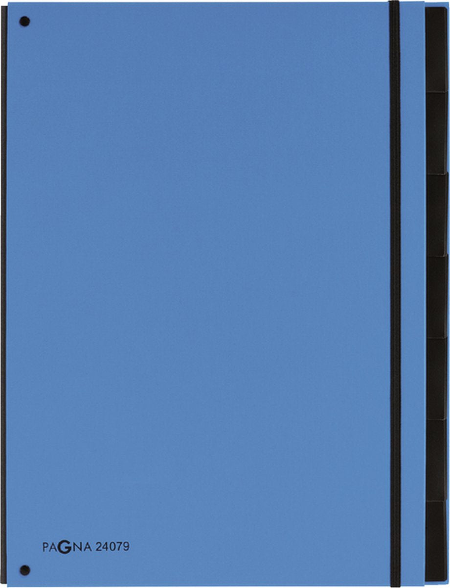 Pagna classeur de tri tendance 7 onglets a4 bleu clair