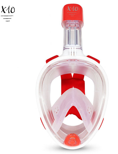 Masque de plongée X10 - lunettes de plongée - tuba - ensemble de tuba - masque complet - adultes - corail - s m