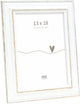 Deknudt frames cadre photo s221h3 - blanc avec accent marron - 13x18 cm