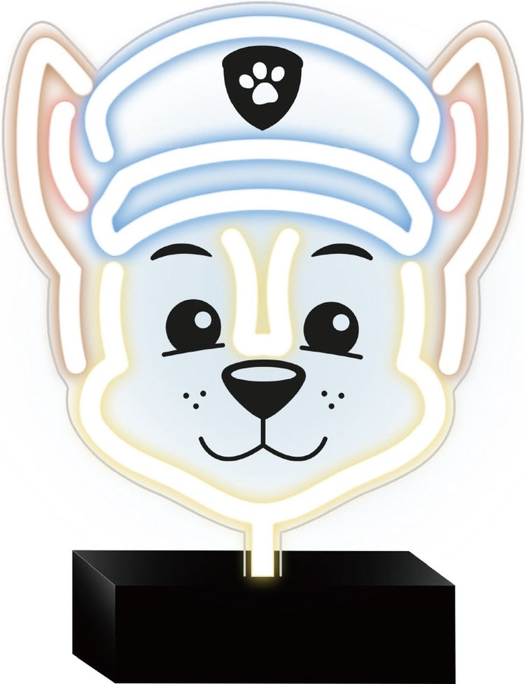 Nickelodeon néon led chasse - patte patrouille - lampe de table - lampe de bureau - lampe de chasse - lampe