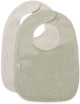 Jollein bavoirs en tissu éponge doux matcha sable (pack de 2)