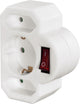 Adaptateur de prise Hama 3 voies avec interrupteur