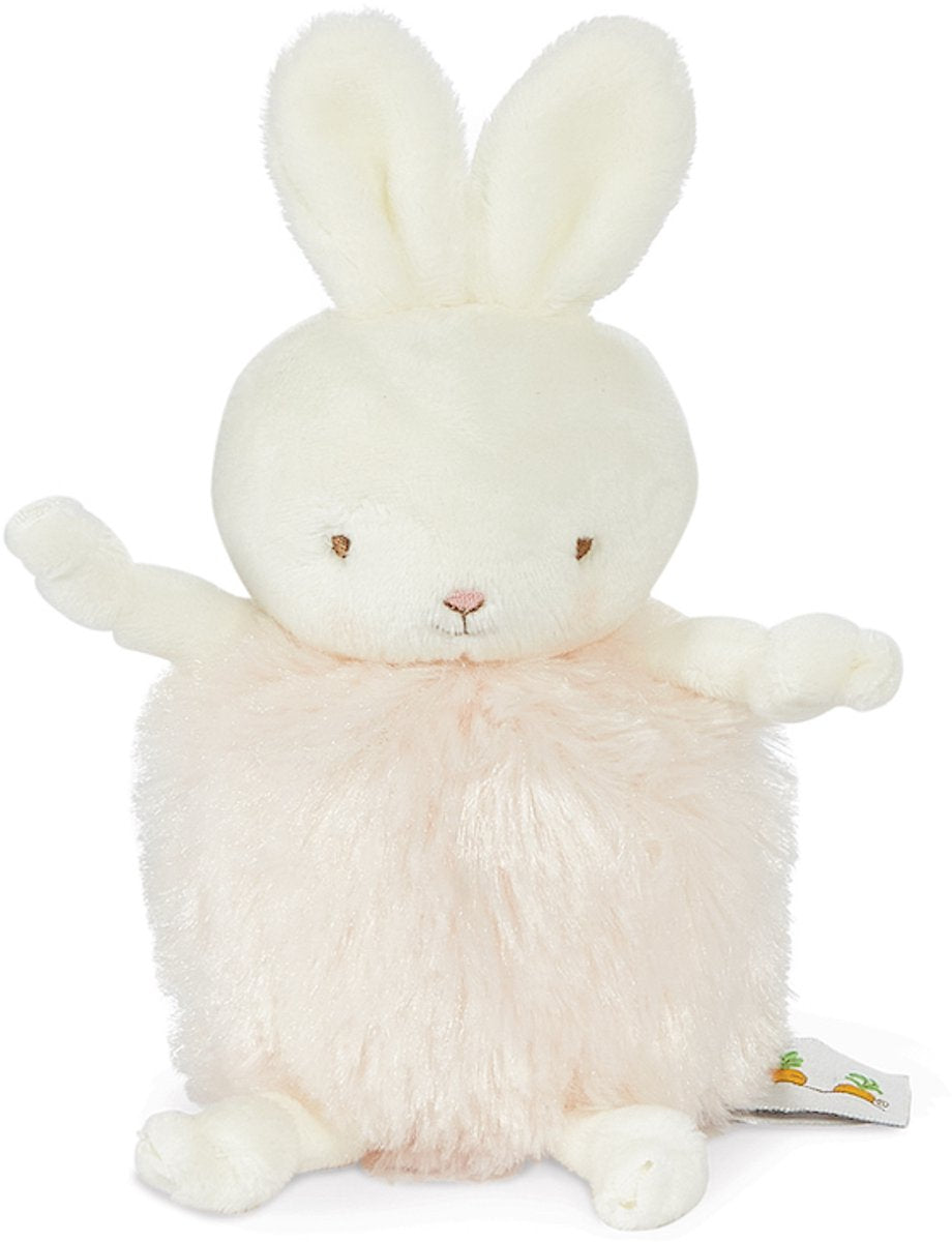 Bunnies by the bay Roly Poly Blossom Peluche - Peluche - Détails brodés - Lapin - 13 cm - Rose