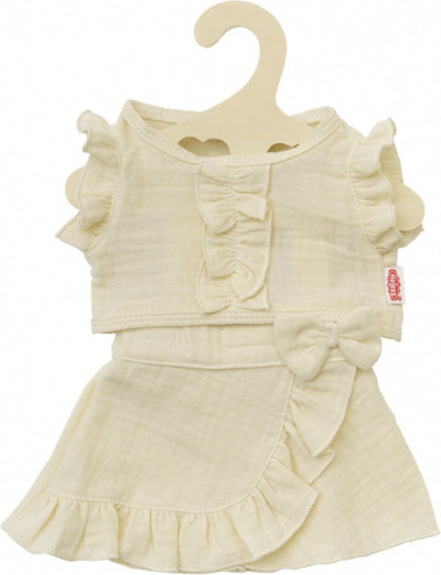 HELSS DOLL WRAP JURT ECRU AVEC RUFFLES, 35-45 cm