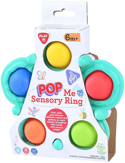 Jouez à Baby Sensory Ring avec des balles, 6dlg.