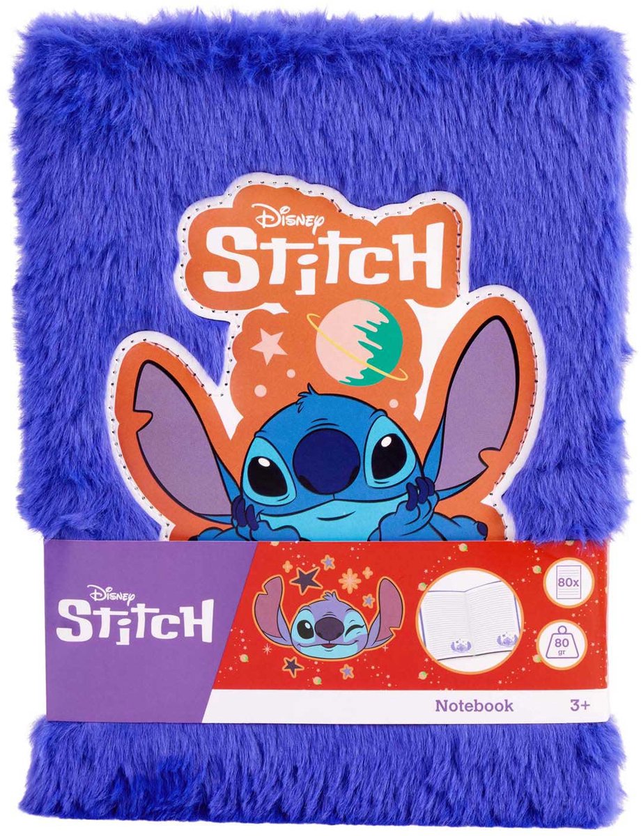 Carnet peluche point Canenco bleu foncé