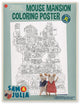 Affiche à colorier Sam Julia Mouse House Mega XL | | la maison des souris