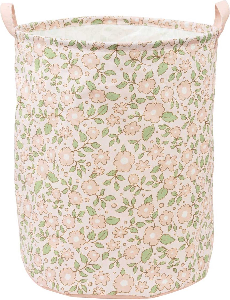 A Little Lovely Company - panier de rangement panier à jouets pour chambre d'enfant - fleurs rose