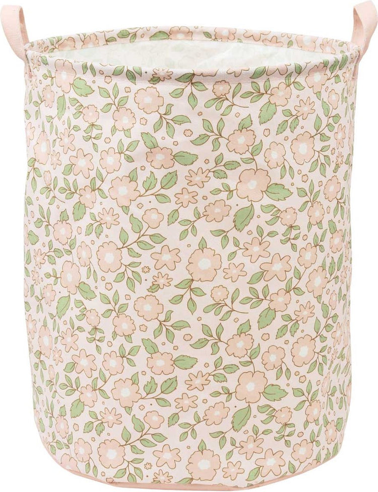 A Little Lovely Company - panier de rangement panier à jouets pour chambre d'enfant - fleurs rose