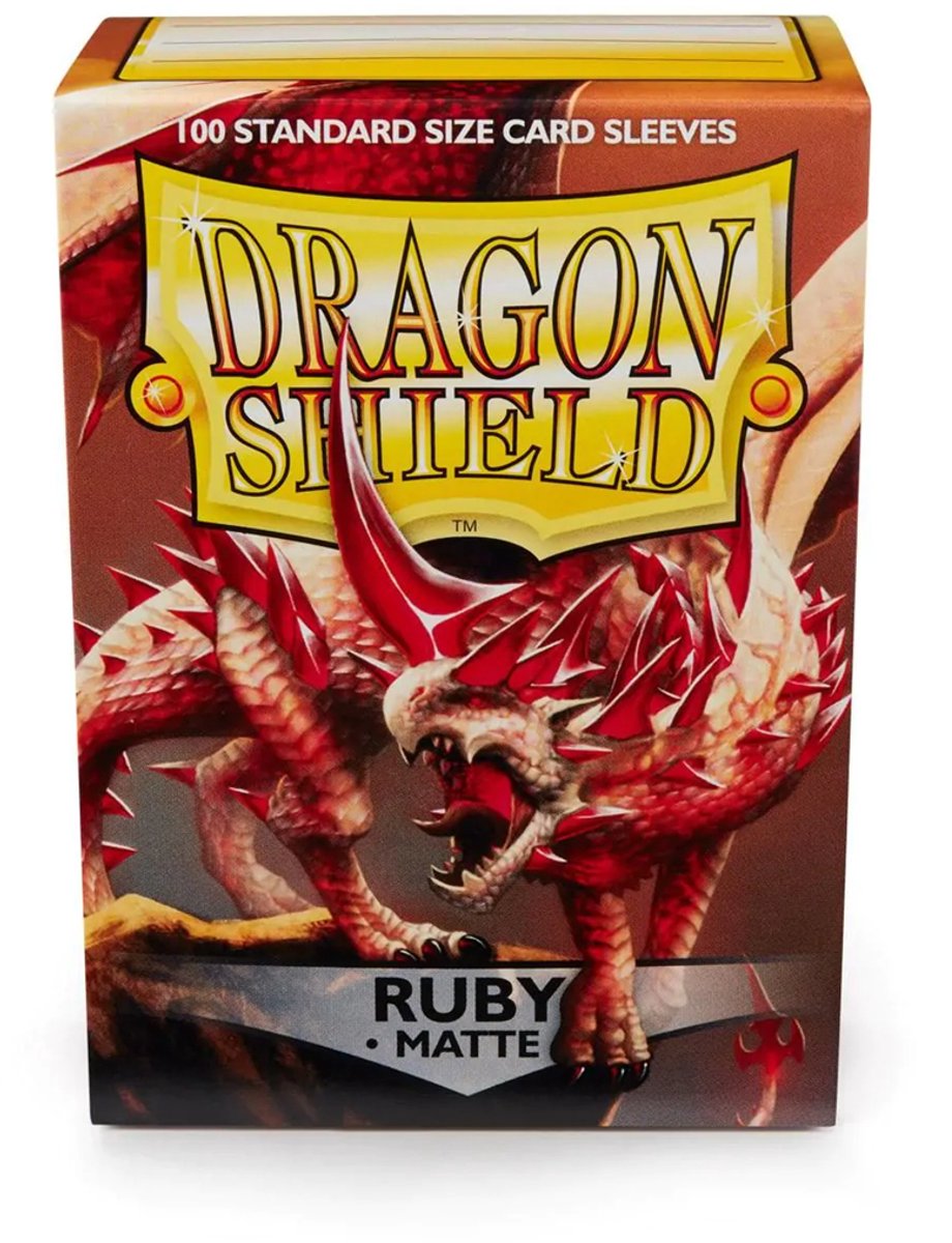 Arcane Tinmen Dragon Shield Pochettes standard mates - Rouge rubis (100 ct) en boîte