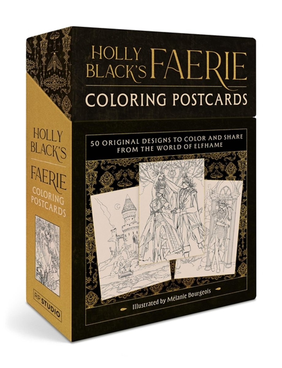 Cartes postales à colorier Holly Black's Faerie : 50 dessins originaux à colorier et à partager du monde d'Elfhame