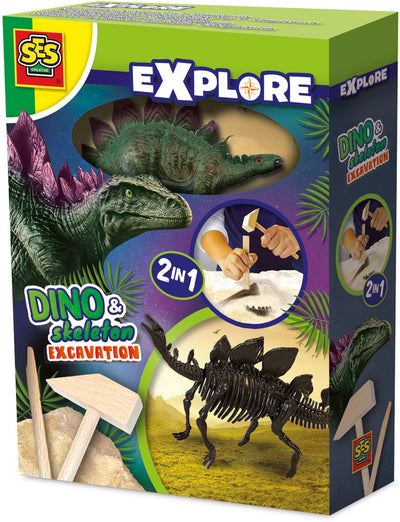 SES Explore et squelette fouillé 2in1Stegosaurus