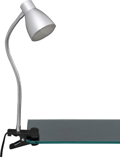 Briloner - Lampe de lecture à pince LED bras flexible 2,5W métal-plastique couleur titane