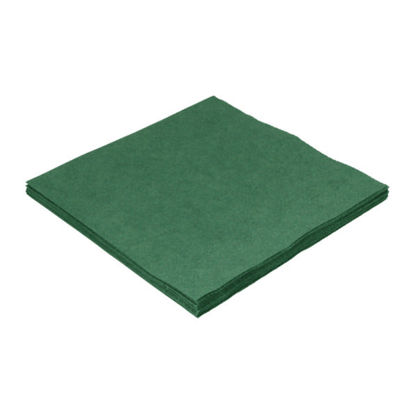 Serviette verte 2 épaisseurs 33x 33cm (100 pièces)