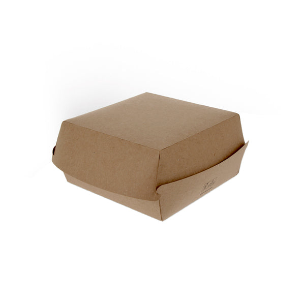 Boîte à hamburger boîte menu extra large fsc kraft bio (300 pièces)