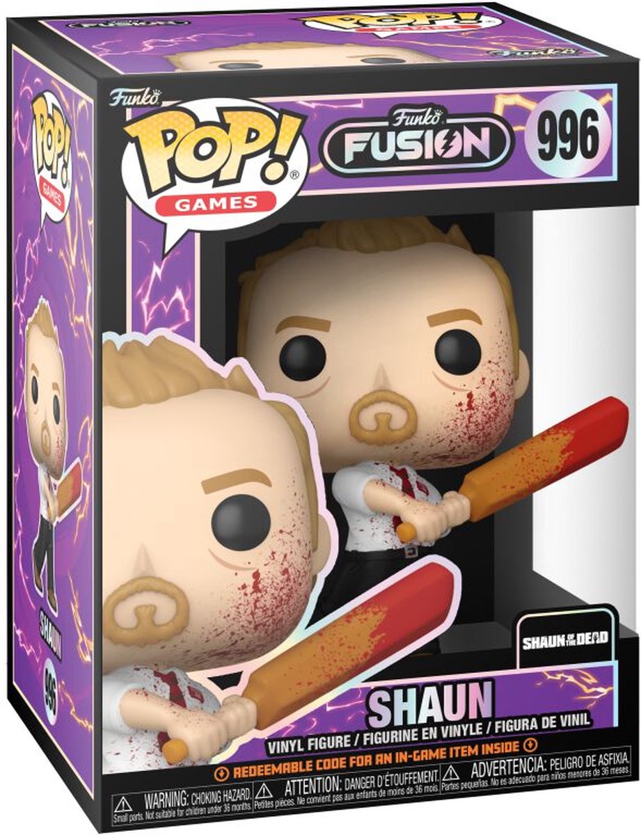 Funko fusion shaun des morts - figurine en vinyle shaun 996 pop ! multicolore