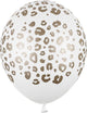 Partydeco - ballons blancs imprimés à pois. (50 pièces)