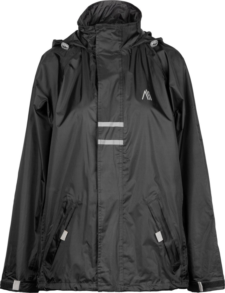 Ralka veste de pluie imperméable réflexion - senior - noir - m