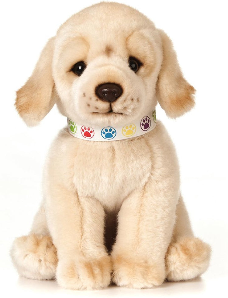 Keycraft Living Nature Peluche géante en forme de chiot de laboratoire doré en peluche.