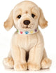 Keycraft Living Nature Peluche géante en forme de chiot de laboratoire doré en peluche.