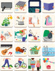 Janod - tableau magnétique - apprentissage planning hebdomadaire