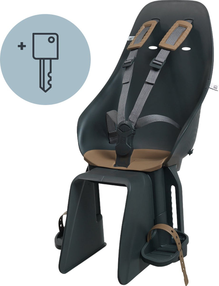 Siège de vélo Urban iki derrière le support ta-ke - bincho noir kurumi marron