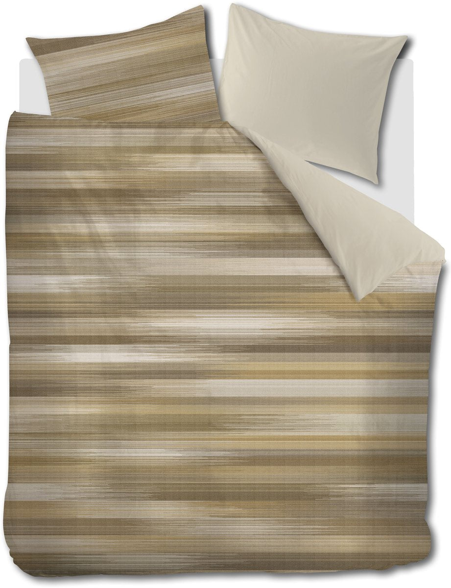 Housse de couette Bedinghouse Elie - lits jumeaux - 240 x 200 220 cm - naturel