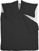 Housse de couette Ambiante satin uni - double - 200x200 220 cm - noir
