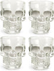 Verre à shot Kikkerland - lot de 4 - 45 ml - passe au lave-vaisselle - au design tête de mort