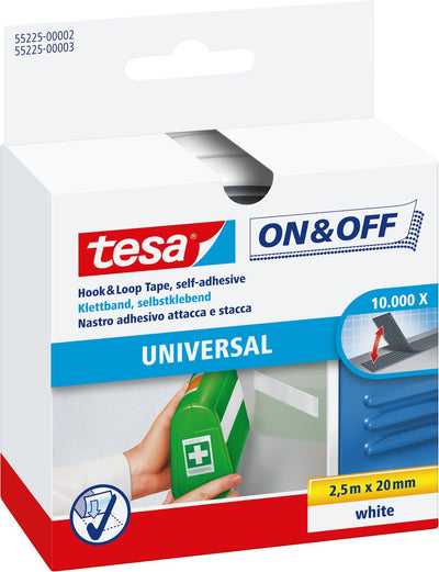 Tesa 1002950 - adhésif velc.klittenb.te poids 20x2,5 | 3 pièces