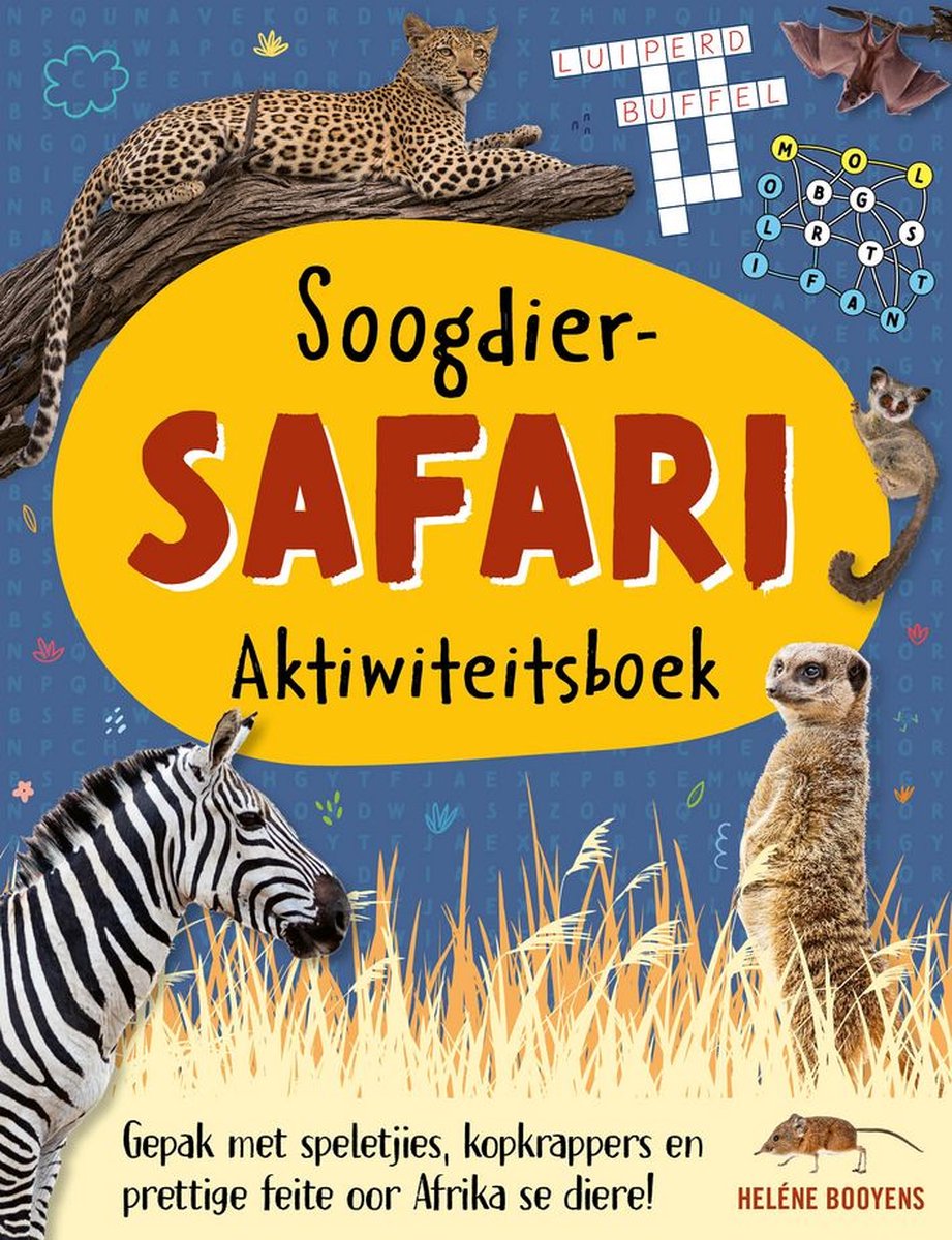 Cahier d'activités sur le safari des mammifères