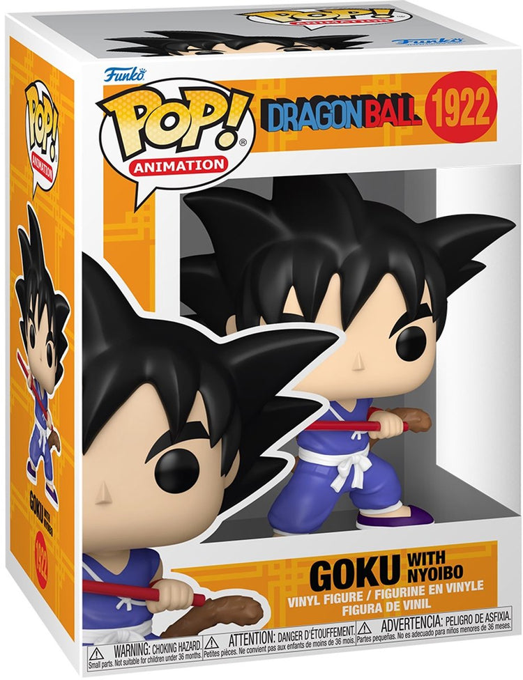 Animation Funko pop : dragon ball - goku avec nyoibo pop #1922