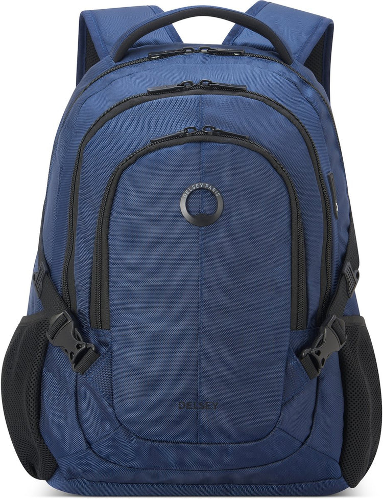 Delsey element sac à dos navigateur – 29 litres – sac à dos pour ordinateur portable 15,6 pouces – port USB – pochette intelligente – bleu