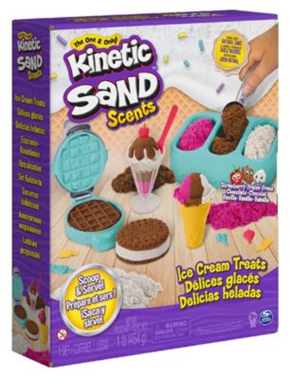 Spinmaster cinétique de sable de crème glacée friandises 510 g de sable parfumé