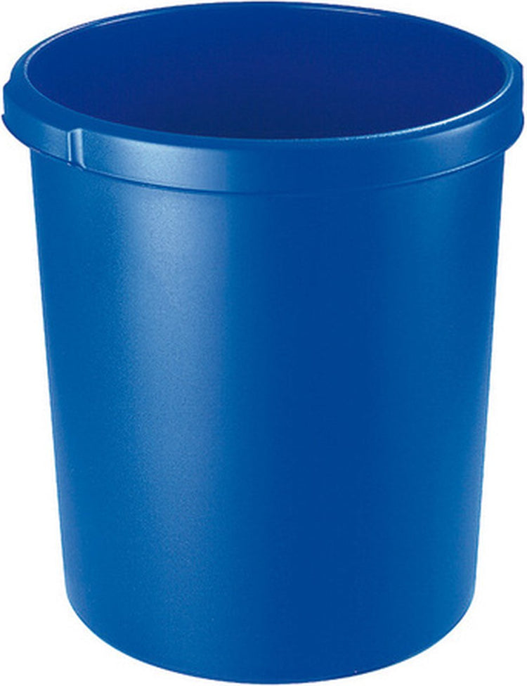 Poubelle à papier Han - classique - 30 litres - bleu - plastique de haute qualité - ha-1834-14