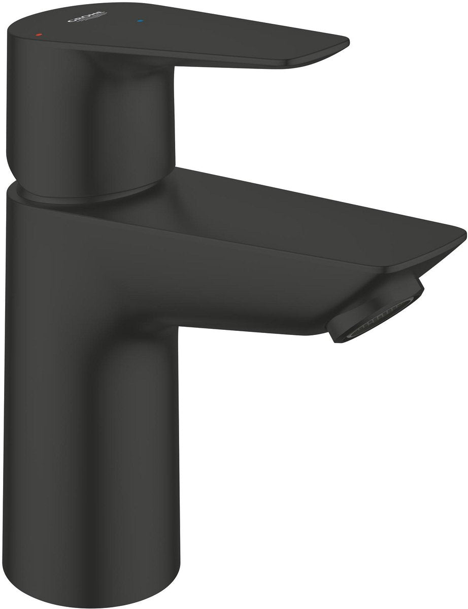 Mitigeur de lavabo Grohe Start Edge taille S – économie d'énergie (es) – sans plomb (zéro) – ouverture par pression – noir mat